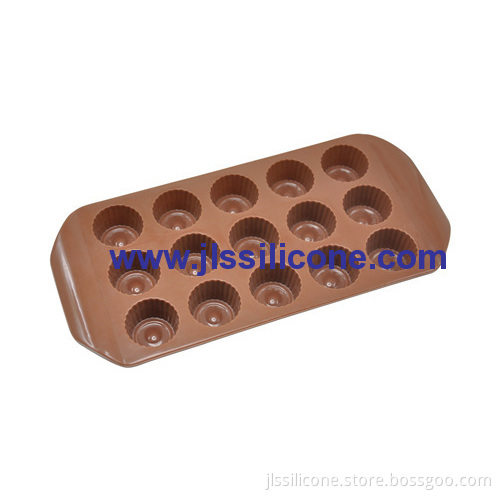 Silicone Bonbons Chocolate Molds With 15 Cavities 